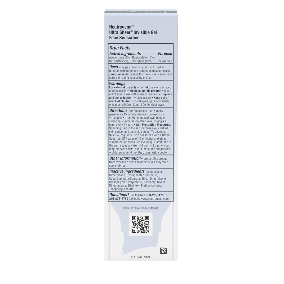 Neutrogena Ultra Sheer Gel Face Sunscreen – Compact Pump Tube for Carry-On, Gym Bag, and Beach Tote