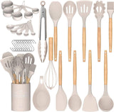 Umite Chef Non-Stick Silicone Utensils with One-Piece Stainless Steel Core – Safe, Durable Cooking Tools for Daily Family Meals