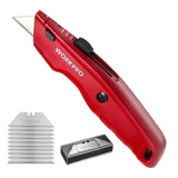 WORKPRO Premium Utility Knife – Stocking Stuffer Gift for Him, Pocket-Friendly Heavy Duty Box Cutter for Contractors and DIYers