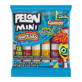 Pelon Pelo Rico Mini Squeeze Candy – Travel-Friendly Snack for Beach Days and Park Outings, Mess-Free 0.45 oz Bottles, Pack of 18