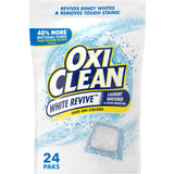 OxiClean White Revive Laundry Whitener Power Paks 24 Count Uncluttered Whitening for Less Is More Apartment Laundry Areas