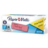Paper Mate Pink Pearl Erasers, Medium, 24 Count – Budget-Friendly Teacher Appreciation Gift Pack