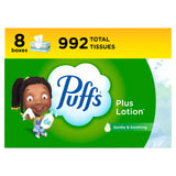 Puffs Plus Lotion Tissues Family Pack – Comfort Ritual Staple for Runny Nose, Sneezing, and Skin Soothing