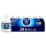 Pure Life Still Water Bottles – Multi-Step Purified 8 oz Portions for Mindful Drinking and Family Wellness