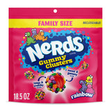 NERDS Juicy Gummy Clusters – Vibrant Sour Flavor Pick-Me-Up for Personal Treat Rituals, 2-Pack Stand-Up Bags