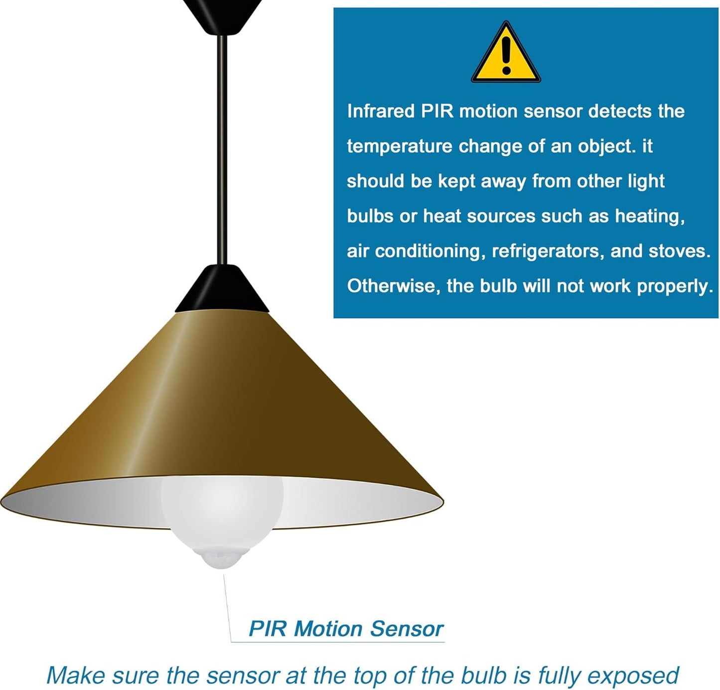 Screw-In Motion Detector Bulb – Intentional Simple Lighting for Capsule Home, Small Apartment, Hallway