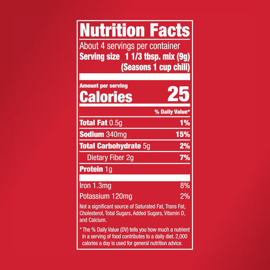 single 1.25 oz packet yielding four servings per use