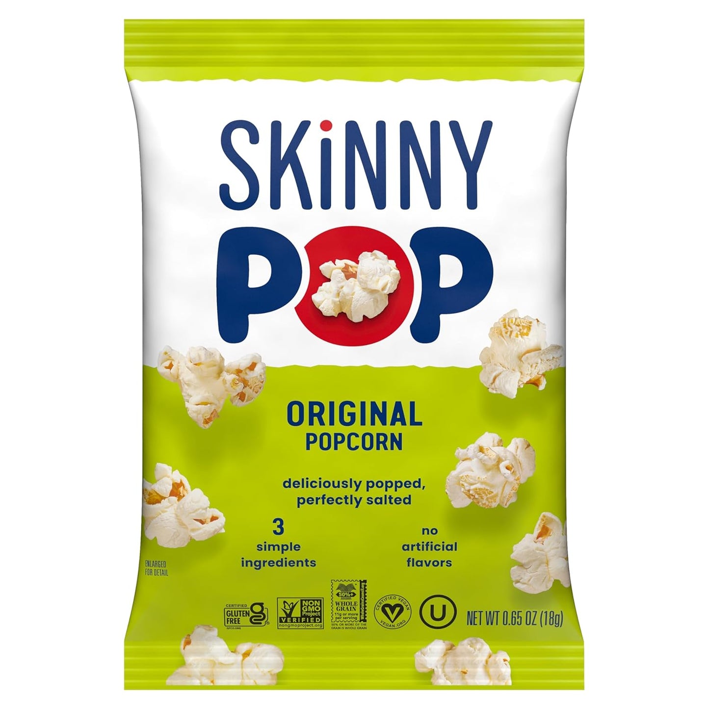 SkinnyPop Popcorn – Pre-Portioned Whole Grain Snack for Kids Backpacks and After-School
