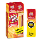 Slim Jim Meat and Cheese Snack Combo – Clean-Label Protein with No Artificial Flavors or Colors