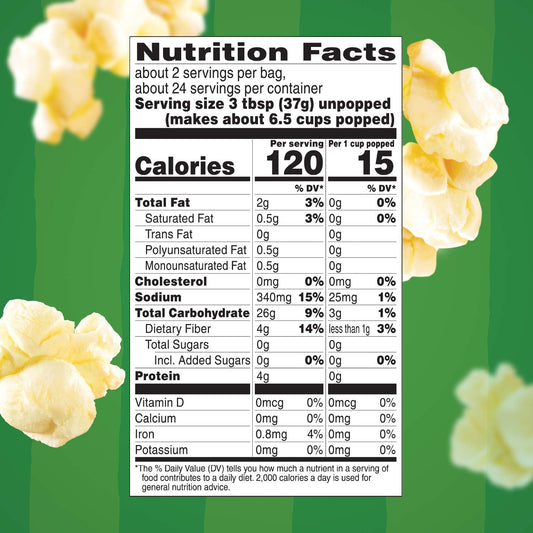 smartpop! formulation delivering 94% fat free popcorn