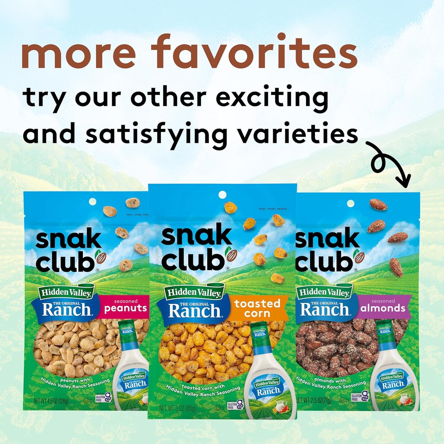 Snak Club Ranch Crunch – Low-Distraction Workstation Snack That Stays Fresh Between Sessions, 8 oz Bag