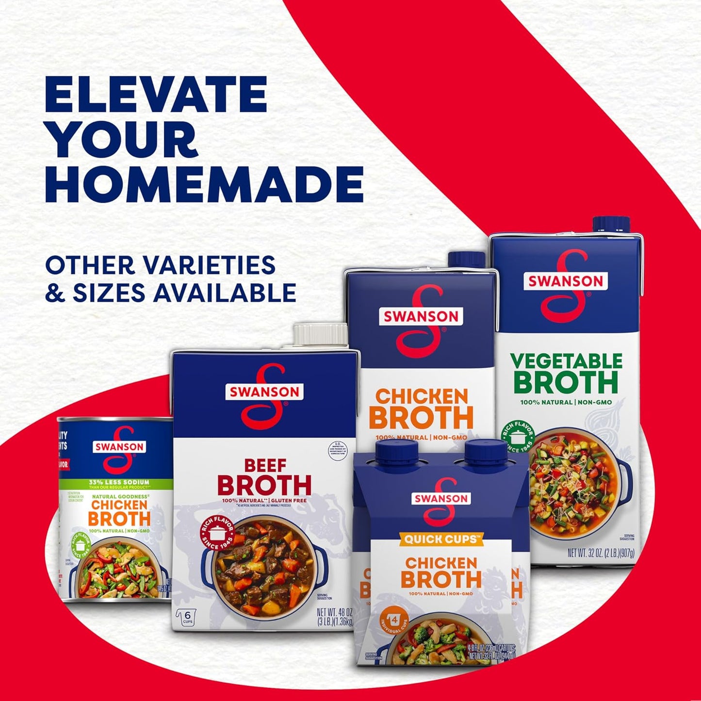 Swanson Natural Goodness Chicken Broth – Mild Tasting Broth for Kid-Approved Soups and Mashed Potatoes