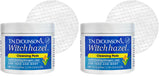 T.N. Dickinson's Witch Hazel Pads – Calming Bedtime Refresh for Reactive Skin, 60 Soothing Wipes