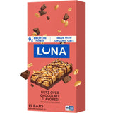 LUNA Bar Nutz Over Chocolate - Gluten-Free Plant-Based Snack for Health-Conscious Women, Yoga Bag & Clean Eating