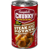 Campbell's Chunky Sirloin Steak Soup – Balanced Pantry Lunch, Serve Over Rice for a Wholesome Bowl