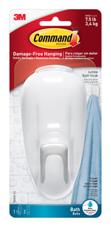 Command Bathroom Hook – Damage-Free Bathroom Hook for Dorm and Shared Bathroom Use