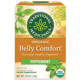 Traditional Medicinals Organic Belly Comfort Peppermint Tea – Self-Care Bath Time Herbal Blend for Digestive Calm