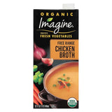 Imagine Organic Free Range Chicken Broth, 32 oz – Neutral, Re-Closeable Box for Less-Waste Pantry Storage