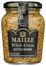 Maille Mustard Old Style – Camping Cookout Essential, Whole Grain Mustard for Sandwiches on the Go