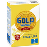 Gold Medal Bread Flour for Busy Family Kitchens, 5 lb Bag of Flour for Sandwich Bread and Hamburger Buns