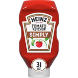 Heinz Simply Ketchup, 31 oz – Cleaner Ingredient Ketchup for Blood-Sugar-Friendly Family Meals