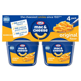 Kraft Gluten Free Original Mac & Cheese 4-Pack – Home Office Lunch Solution for Remote Workers, Microwave-Ready in Under 4 Minutes