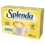 SPLENDA Sucralose Sweetener, 100 Packets - No-Mess Packets for Busy Family Mornings and Breakfast Drinks