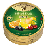 Cavendish & Harvey Natural Color Fruit Candy in 200g Reusable Tin – Simple-Ingredient Sweet Treat for the Playroom Snack Jar