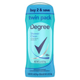 Degree Women's Deodorant Twin Pack – Durable On-the-Go Odor Protection for Open-Air Workouts and Weekend Trips, 2.6 oz Sticks