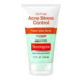 Neutrogena Oil-Free Acne Stress Control Power-Clear Scrub – Calming Cucumber and Green Tea Cleanser for an Evening Self-Care Reset, 2% Salicylic Acid
