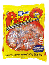 Diana Pico Mediano Mexican Pico Powder Candy – Road Trip and Long-Haul Driver Snack, 50-Count Bulk Bag