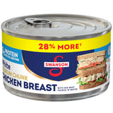 Swanson Premium White Chunk Chicken Breast 12.5 oz Pack of 2 – Time-Saving Pantry Protein for Meal Preppers and Home Cooks
