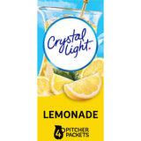 Crystal Light Lemonade Pitcher Packets – No-Heavy-Bottles Sugar-Free Lemonade for Outdoor Cookouts and Game Days