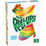 Fruit Roll-Ups Tropical Tie-Dye Variety – Stocking Stuffer and Holiday Party Snack Pack for Kids