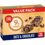 Fiber One Chewy Bars Oats and Chocolate – Commute and Break Room Fuel for Hectic Workdays, Mega Pack 15 Ct