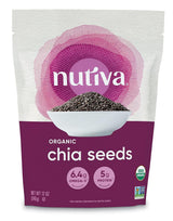 Nutiva Organic Chia Seed Black 12 oz – Nutrient-Dense Pantry Essential for Mindful Eating, Mindful Hydration and Personal Care Routines
