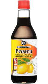 Kikkoman Ponzu Citrus Seasoned Dressing and Sauce, 15 Ounce – Travel-Friendly Citrus Glaze for Camping and Picnic Meals