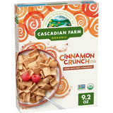 Cascadian Farm Organic Cinnamon Crunch Cereal – Travel-Friendly Cereal for Camping Mornings and Trail Mix