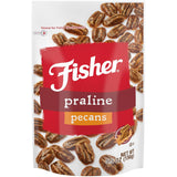 Fisher Roasted Salted Pecan Halves, Resealable 5.5 oz Bag — Elegant Hostess Gift and Thanksgiving Present for Food Lovers