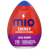 mio Energy Acai Berry Liquid Drops – Compact Caffeine Source for Road Trips, Picnics, and Patio Workouts