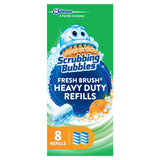 Scrubbing Bubbles Fresh Brush Refill Pads – Pet-Friendly Limescale Cleaner for Guest Bathroom, Single-Use Toilet Bowl Wand Refills, Pack of 8