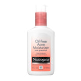 Neutrogena Oil-Free Acne Moisturizer 0.5% Salicylic Acid – Refreshing Grapefruit Scent for a Calming Nightly Skincare Wind-Down