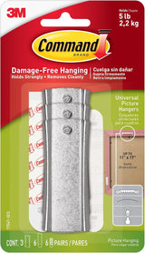 Command 5 lb Picture Hanger for Uncluttered Studio Apartments, 3M Damage-Free Mounting