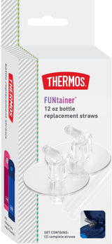 THERMOS FUNtainer 12 oz Replacement Straws Set – Kid Friendly Silicone Spouts for School, Picnic, and Playdate