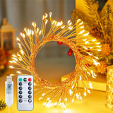 Minetom Star String Lights Battery Operated – Warm White Mood Lighting for Reading Nooks and Cozy Corners, 17 ft