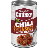 Campbell's Chunky Hot and Spicy Chili With Beans — 19 oz Quick Work-from-Home Lunch With 30g Protein