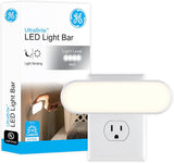 GE Ultrabrite Plug-In LED Light Bar – Minimalist Nightlight for Cozy Bedroom Ambiance, Dusk-to-Dawn Sensor