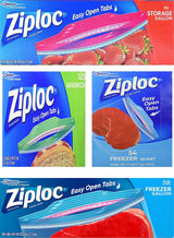 Ziploc Gallon Freezer Bags – Household Bulk Pack for Organizing Kid Snacks, Craft Supplies, and Lunchbox Fillers