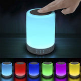 Elecstars Color-Changing Table Lamp for Cozy Living Room Aesthetic - Dimmable Touch Lamp with Hidden Bluetooth Speaker for Stylish Homes