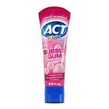 ACT Kids Anticavity Fluoride Toothpaste – Bubble Gum Flavor for Shared Family Bathroom and Kids' Sink Station